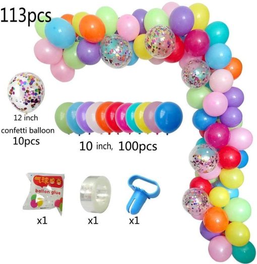 Black Gold Latex Balloon Set Birthday Party Party Balloon Chain Set - Image 6