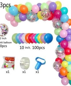 Black Gold Latex Balloon Set Birthday Party Party Balloon Chain Set