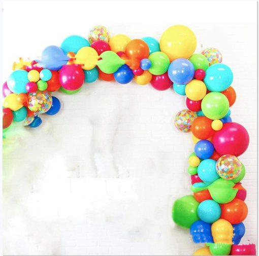 Black Gold Latex Balloon Set Birthday Party Party Balloon Chain Set - Image 4