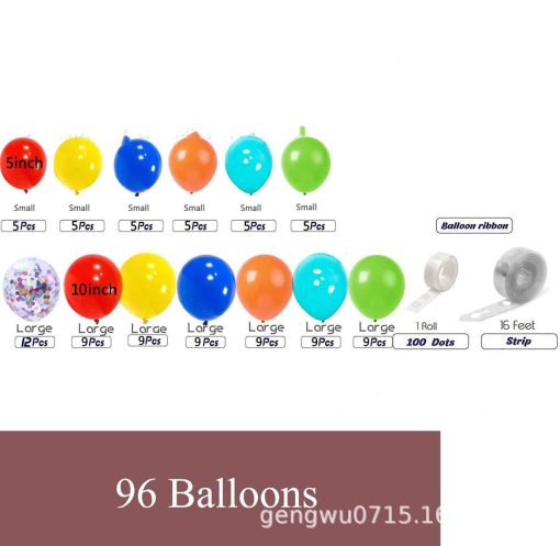 Black Gold Latex Balloon Set Birthday Party Party Balloon Chain Set - Image 7