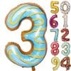 Donut Number Aluminum Foil Balloon Birthday Party Decoration 1 1624070965183