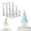 4pcs Pillars Wedding Cake Stands Cake Decorating Tools Multi-layered Roman Column Support Stand Decor 7.5cm 12.5cm 17cm 2 1624094986964