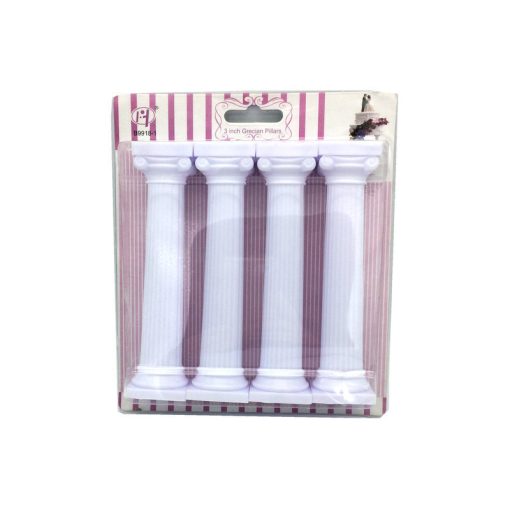 4pcs Pillars Wedding Cake Stands Cake Decorating Tools Multi-layered Roman Column Support Stand Decor 7.5cm 12.5cm 17cm - Image 2