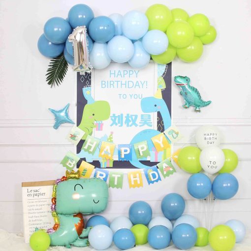 Children's Birthday Decoration Background Wall Dinosaur Theme Balloon - Image 3