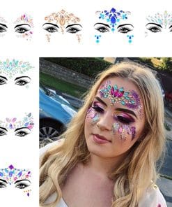 Resin Drill Electric Sound Festival Masquerade Face Decoration Stickers