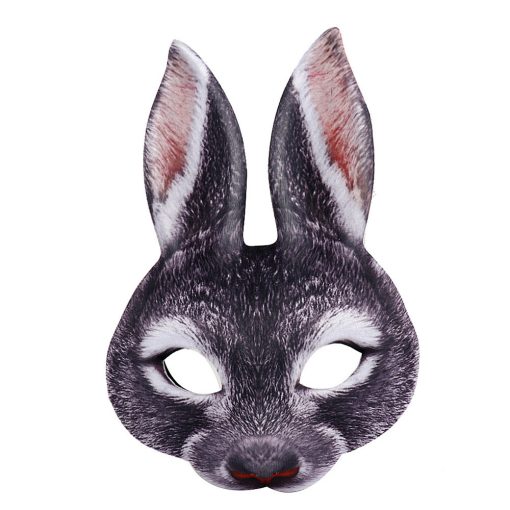 Carnival Party Masquerade EVA Half Face Rabbit Animal Mask - Image 6