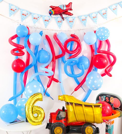 New Ins Roll Balloon Set Children''s Birthday Party Decoration Theme Balloon Set - Image 7