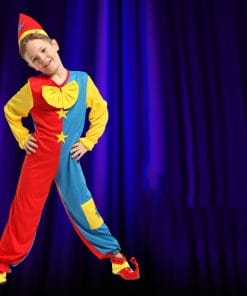 Boys Girls Clown Costume Masquerade Magic Costume