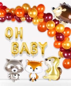 Birthday Party Artificial Flower Decoration Aluminum Foil Balloon