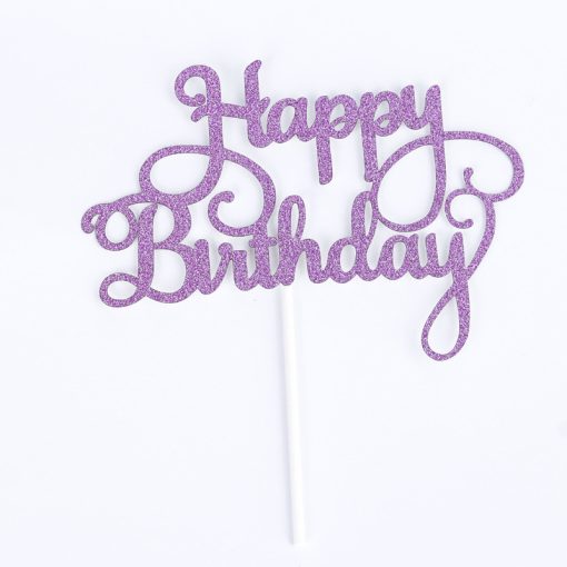 English happy birthday cake flag cake insert - Image 2