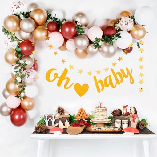 Birthday Party Artificial Flower Decoration Aluminum Foil Balloon - Image 3
