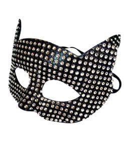 New Performance Halloween Masquerade Stick-on Crystals Cat Men And Women Mask 16 2e21e2d4 593a 486c 85a0 2857ac7303c3
