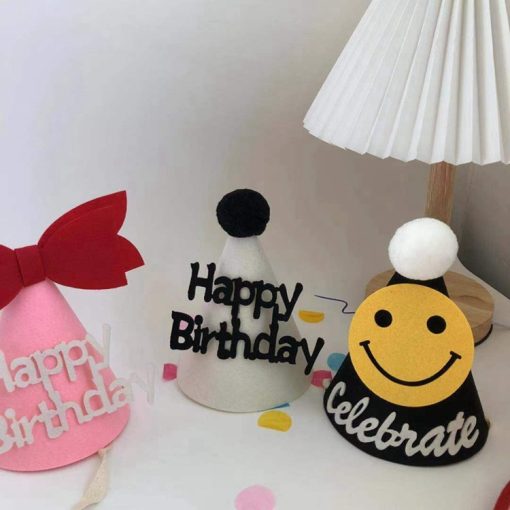Felt Birthday Party Dress Up Baby One Year Old Hat - Image 3