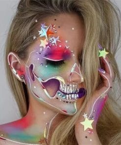 Fit Colors 12 Colors Face Paint Water Soluble Human Body Paints Halloween Masquerade Makeup Palette Brush