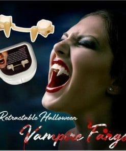 Halloween Vampire Teeth Retractable Fangs Masquerade Party Horror Zombie Teeth Cosplay Costume Props