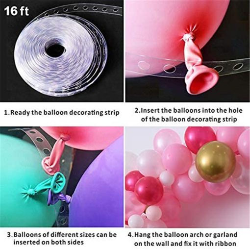 New 18 Inch Black Gold Latex Balloon Birthday Party Balloon Chain Set Decoration Balloon - Image 3
