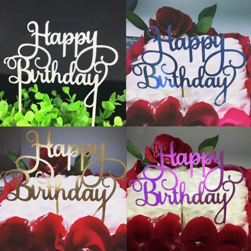 English happy birthday cake flag cake insert - Image 7