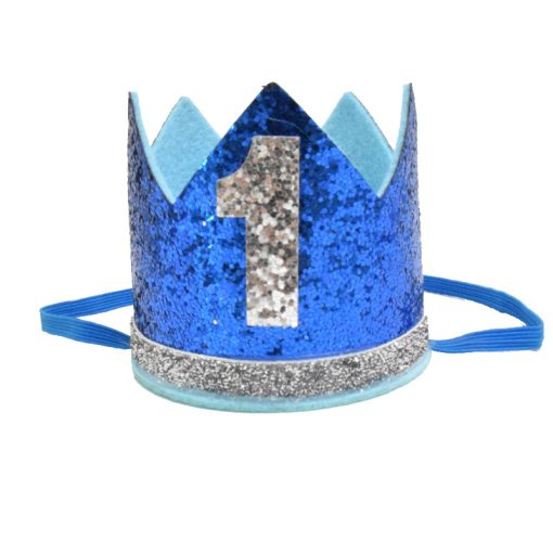 Boy Birthday Party Decoration Blue ONE Table Runner Hat Cake - Image 8