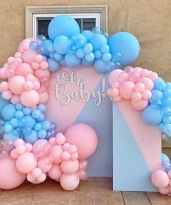 Gender Secret Boy Girl Balloon Arch Bridge Set Balloon Chain Blue Birthday Party Decorations