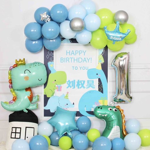 Children's Birthday Decoration Background Wall Dinosaur Theme Balloon - Image 6