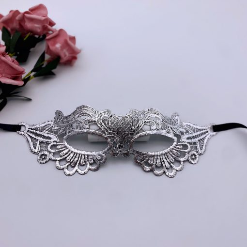Halloween Adult Princess Masquerade Golden Lace Mask Bronzing Half Face Eye Mask For Women - Image 9