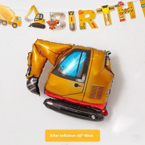 Cartoon Car Airplane Aluminum Balloon Boy Birthday Party - Image 4