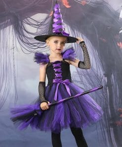 Children's Holiday Party Performance Costume Cosplay Witch Masquerade