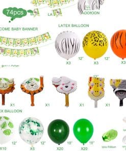 Animal birthday party decoration set balloon hinge set 19 4495286449725