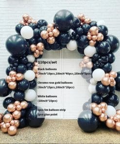 New 18 Inch Black Gold Latex Balloon Birthday Party Balloon Chain Set Decoration Balloon 9 472ce6d5 da75 481c 849e acc2400715ea