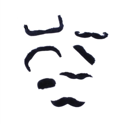 7PCS Mustache And Beard Funny Performance Dress Up Masquerade Props - Image 2