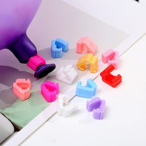 Colorful balloon clip wedding supplies holiday birthday decoration balloon accessories 100pcs balloon sealing clip - Image 3