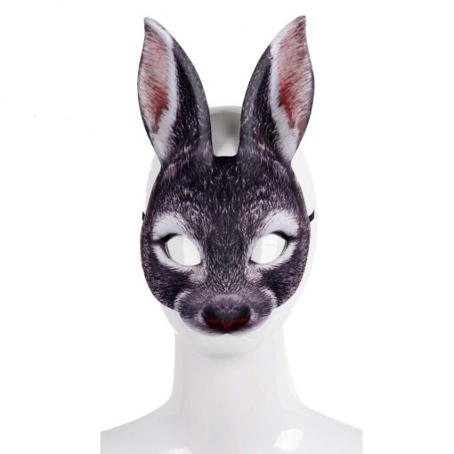 Carnival Party Masquerade EVA Half Face Rabbit Animal Mask - Image 5