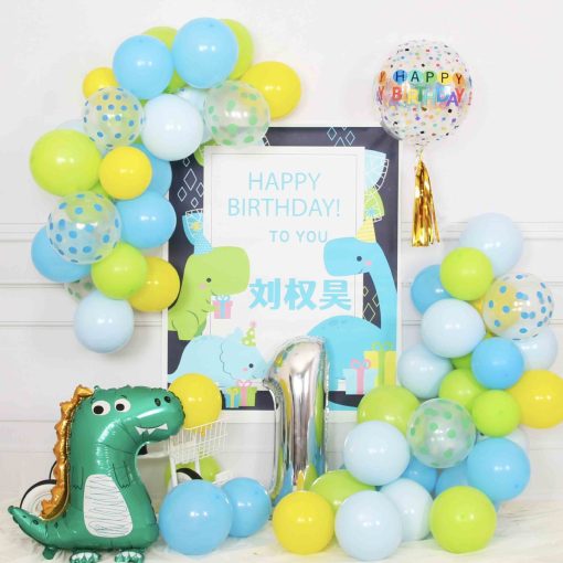 Children's Birthday Decoration Background Wall Dinosaur Theme Balloon - Image 9