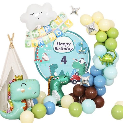 Children's Birthday Decoration Background Wall Dinosaur Theme Balloon - Image 7
