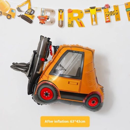 Cartoon Car Airplane Aluminum Balloon Boy Birthday Party - Image 5