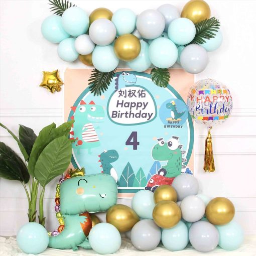 Children's Birthday Decoration Background Wall Dinosaur Theme Balloon - Image 2