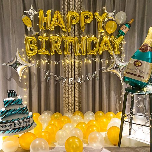 Birthday Decoration Balloon One Year Old Decoration Package - Image 4