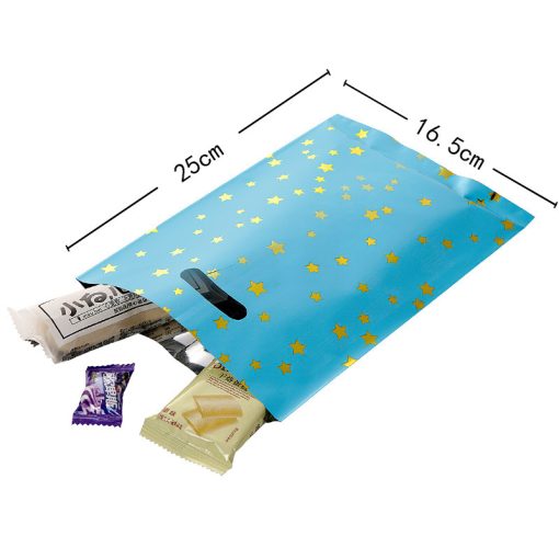 Birthday Party Solid Color Five-pointed Star Aluminum Film Gift Bag - Image 6