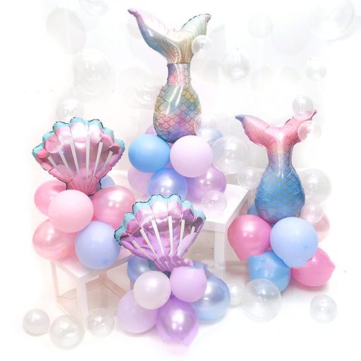 New Mermaid-Themed Birthday Party Latex Balloon Set - Image 3