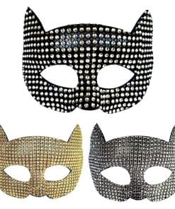 New Performance Halloween Masquerade Stick-on Crystals Cat Men And Women Mask 14 873c70fe f094 483e a590 d9bc1ca77ab2