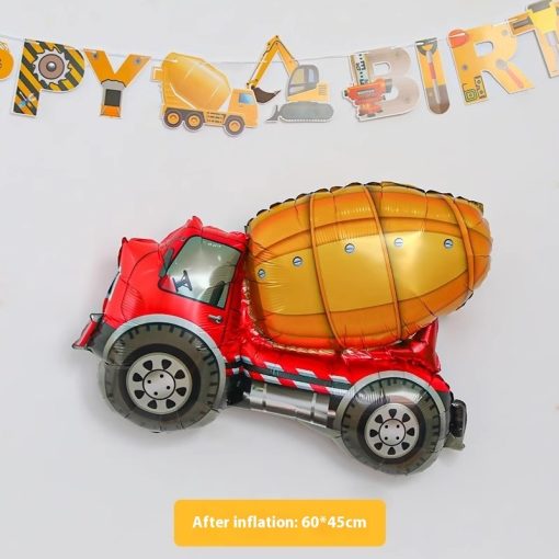 Cartoon Car Airplane Aluminum Balloon Boy Birthday Party - Image 2