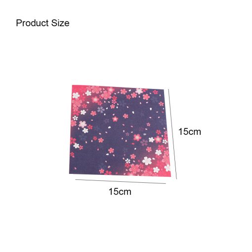 Double-sided Two-color Japanese-style Floral Origami Square Printing Origami - Image 2