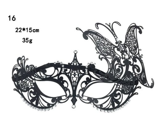 Metal Diamond Mask Festival Masquerade Adult Princess Half Face Men And Women Wrought Iron - Image 4