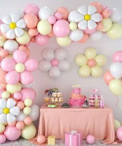 Background Children's Birthday Party Scene Layout Balloon Set