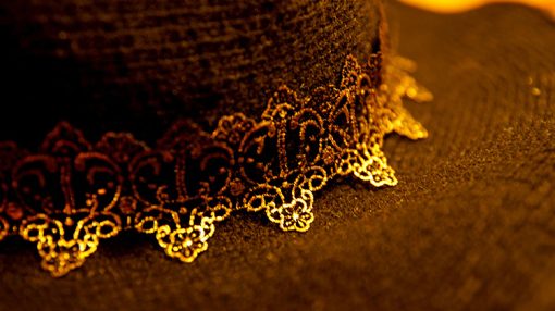 Women's Steampunk Halloween Witch Hat Black Knitted Wool For Party Masquerade Cosplay Costume - Image 4