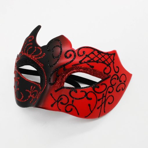 Party Bar Masquerade Flat Head Half Face Spray Paint - Image 2