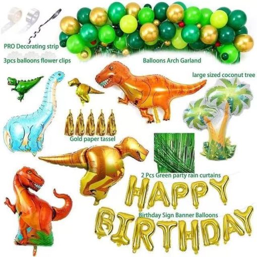 Birthday Party Decoration Supplies Balloon Curtain Dinosaur Theme - Image 5