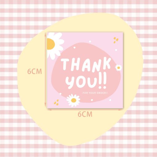 50 PcsPack Square Simple Thank-you Card Coated Paper Business Cards - Image 6