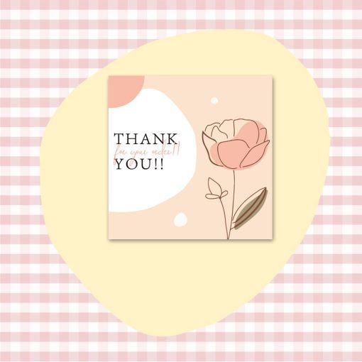 50 PcsPack Square Simple Thank-you Card Coated Paper Business Cards - Image 10