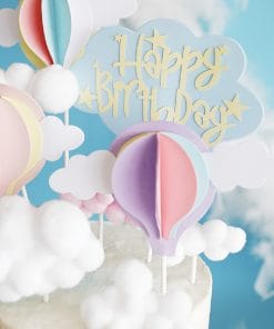 Creative Large And Small Cloud Cake Decoration Card